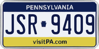 PA license plate JSR9409