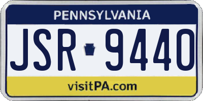 PA license plate JSR9440