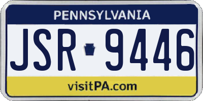 PA license plate JSR9446