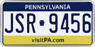 PA license plate JSR9456