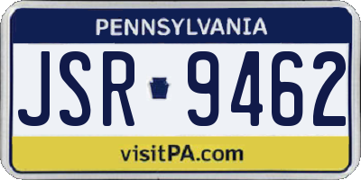 PA license plate JSR9462
