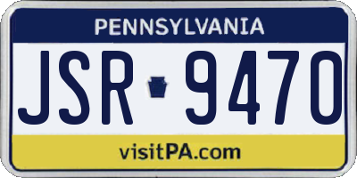 PA license plate JSR9470