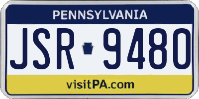 PA license plate JSR9480