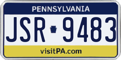 PA license plate JSR9483