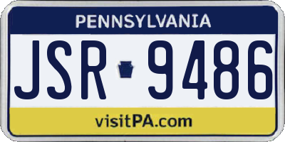 PA license plate JSR9486