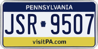 PA license plate JSR9507