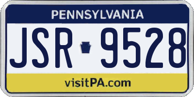 PA license plate JSR9528