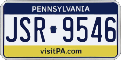 PA license plate JSR9546