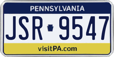 PA license plate JSR9547