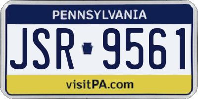 PA license plate JSR9561