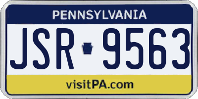 PA license plate JSR9563