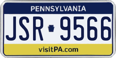 PA license plate JSR9566