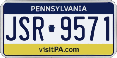 PA license plate JSR9571