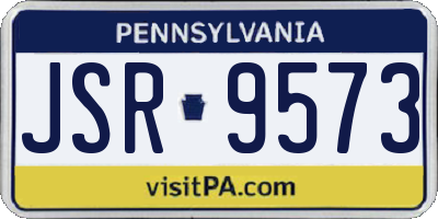 PA license plate JSR9573