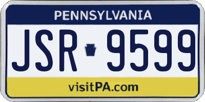PA license plate JSR9599