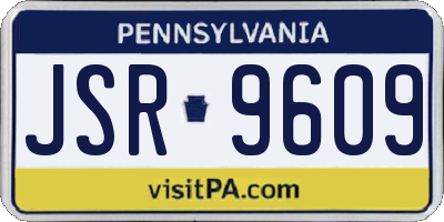 PA license plate JSR9609