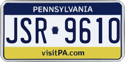 PA license plate JSR9610