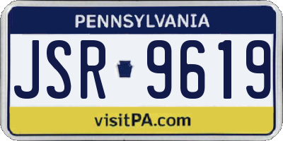 PA license plate JSR9619