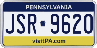 PA license plate JSR9620