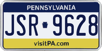 PA license plate JSR9628