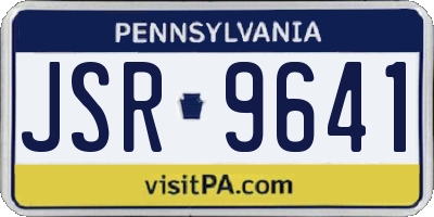 PA license plate JSR9641