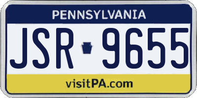 PA license plate JSR9655