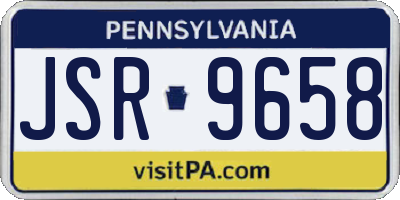 PA license plate JSR9658