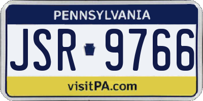 PA license plate JSR9766