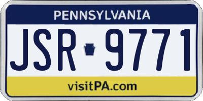 PA license plate JSR9771