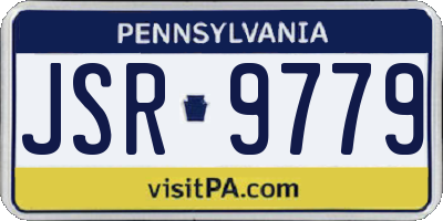 PA license plate JSR9779