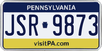 PA license plate JSR9873