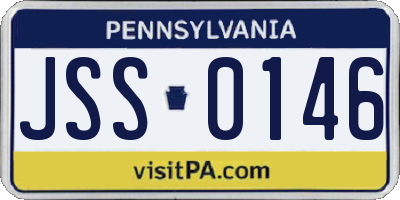 PA license plate JSS0146
