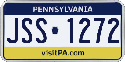 PA license plate JSS1272