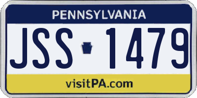 PA license plate JSS1479