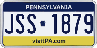 PA license plate JSS1879