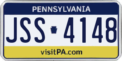 PA license plate JSS4148