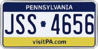 PA license plate JSS4656