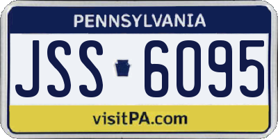 PA license plate JSS6095