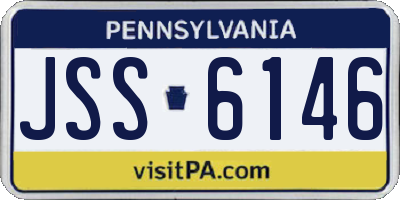 PA license plate JSS6146