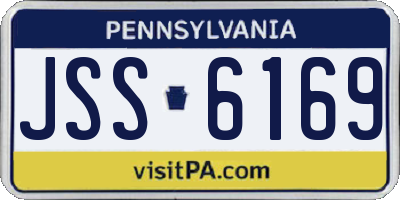 PA license plate JSS6169
