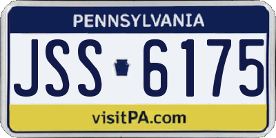 PA license plate JSS6175