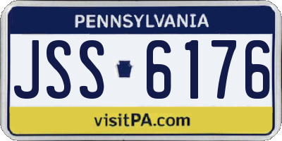PA license plate JSS6176