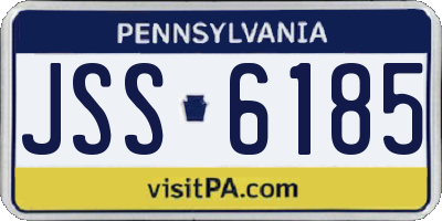 PA license plate JSS6185