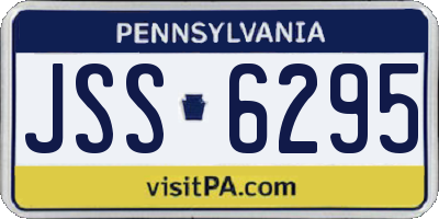 PA license plate JSS6295