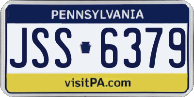 PA license plate JSS6379