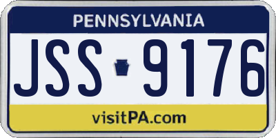 PA license plate JSS9176