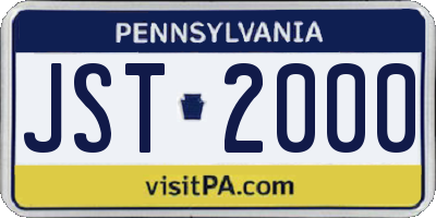 PA license plate JST2000