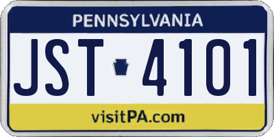PA license plate JST4101