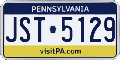 PA license plate JST5129