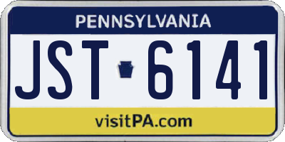 PA license plate JST6141